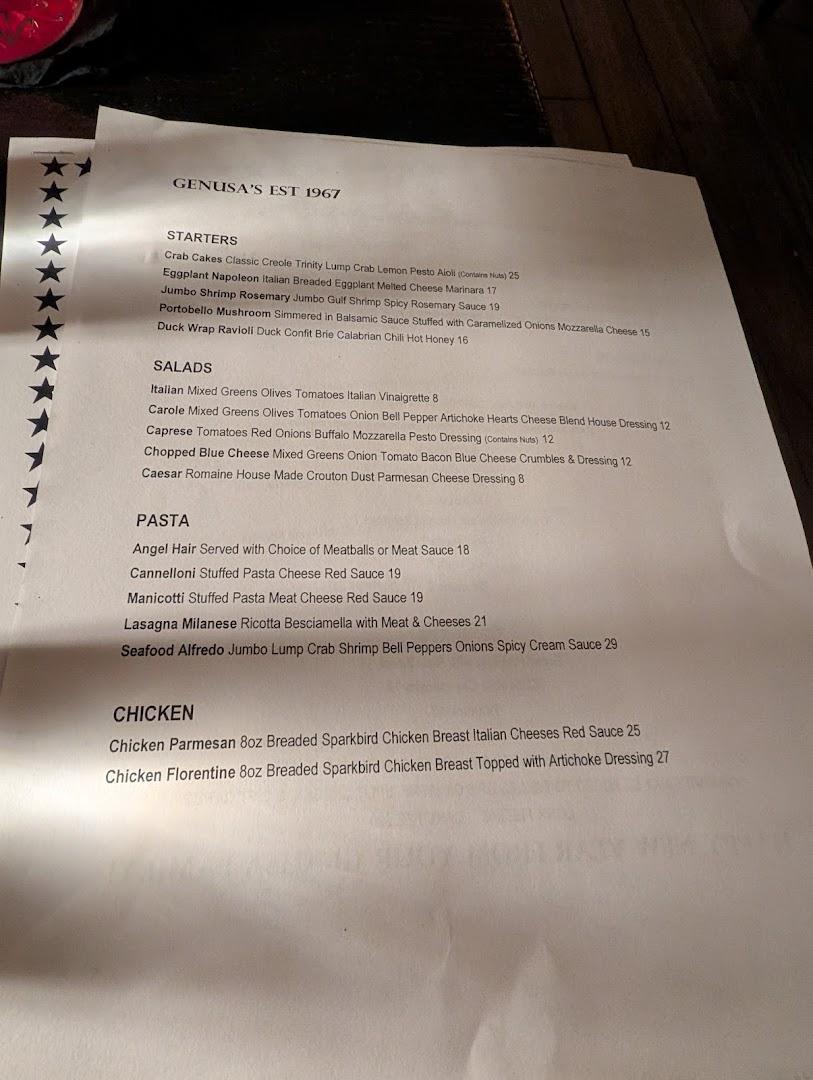 Genusa's Italian Restaurant